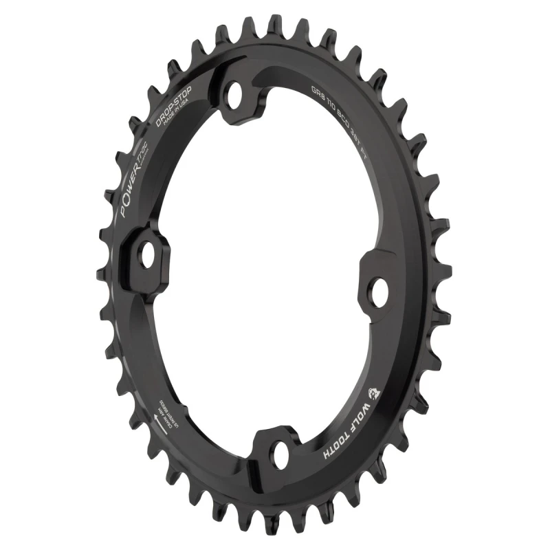 Eliptyczna zębatka 110BCD do korb Shimano GRX rzut