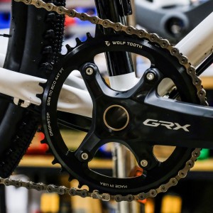 Zębatka korby 110 BCD Shimano GRX instalacja