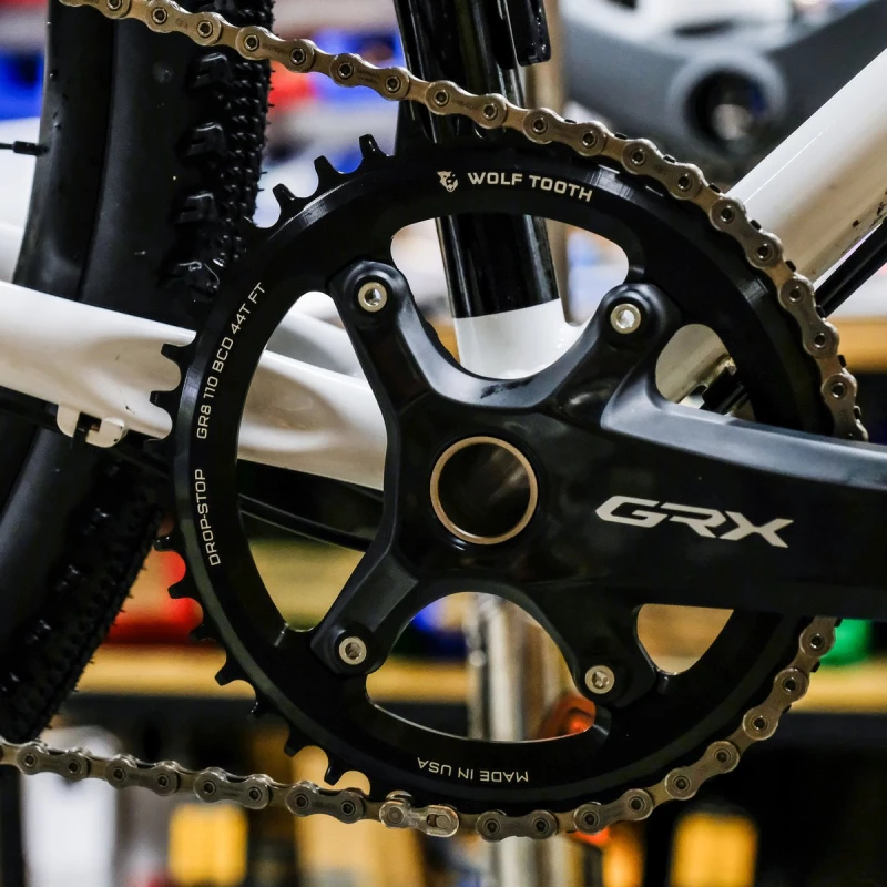 Zębatka korby 110 BCD Shimano GRX instalacja