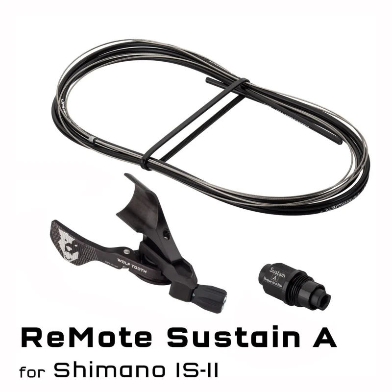 Manetka ReMote Wolf Tooth Components z adapterem sztycy Reverb  Sustain A z uchwytem montażowym do klamek hamulcowych Shimano IS-II