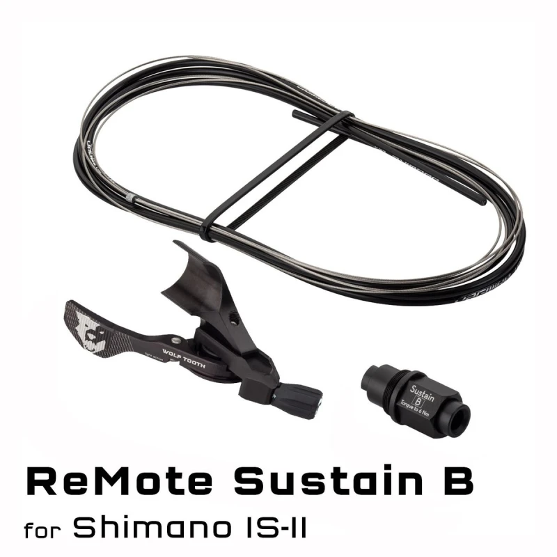 Manetka ReMote Wolf Tooth Components z adapterem sztycy Reverb  Sustain B z uchwytem montażowym do klamek hamulcowych Shimano IS-II