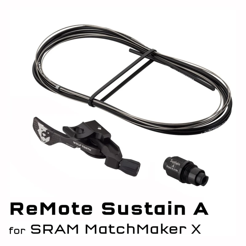Manetka ReMote Wolf Tooth Components z adapterem sztycy Reverb  Sustain A z uchwytem montażowym do klamek hamulcowych SRAM Matchmaker X
