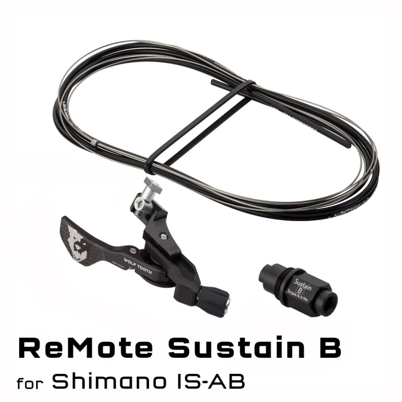 Manetka ReMote Wolf Tooth Components z adapterem sztycy Reverb  Sustain B z uchwytem montażowym do klamek hamulcowych Shimano IS-AB