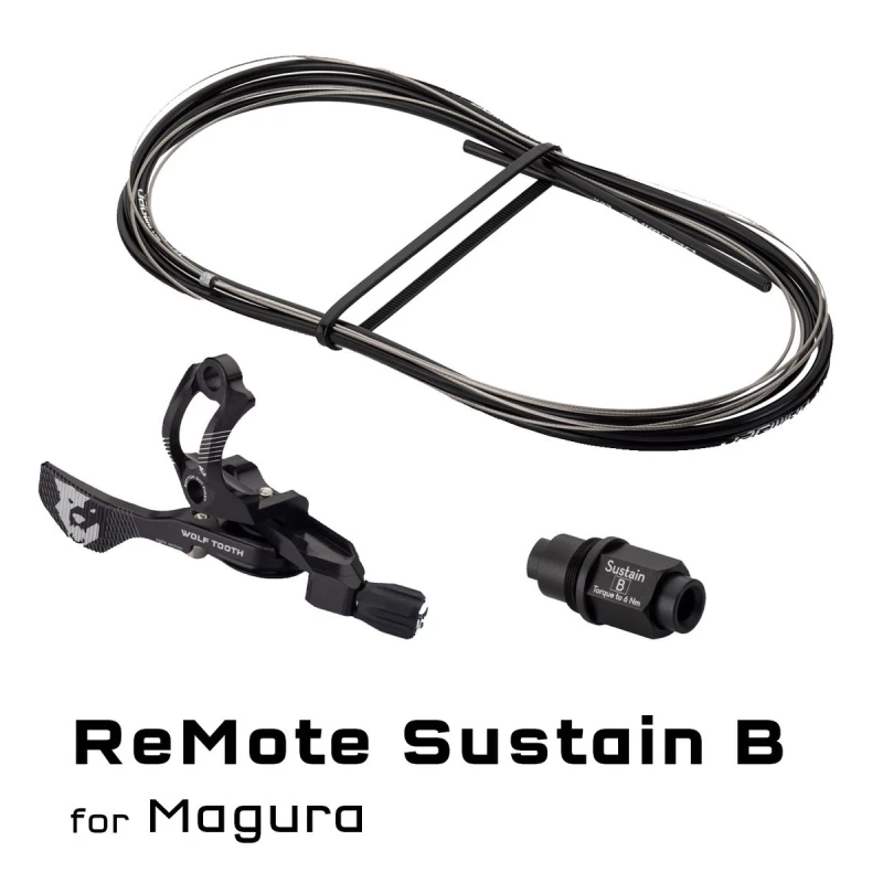 Manetka ReMote Wolf Tooth Components z adapterem sztycy Reverb  Sustain B z uchwytem montażowym do klamek hamulcowych Magura
