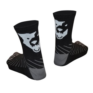 Skarpetki rowerowe Wolf Tooth Wool Wolf Head tył.jpg