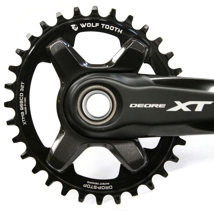 Eliptyczna zębatka do mechanizmów korbowych Shimano XT M8000