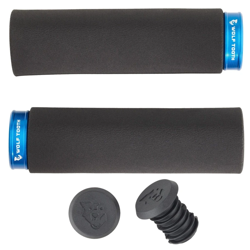 Chywty kierownicy Fat Paw Lock On Wolf Tooth FPLCK-BLK-BLU.jpg