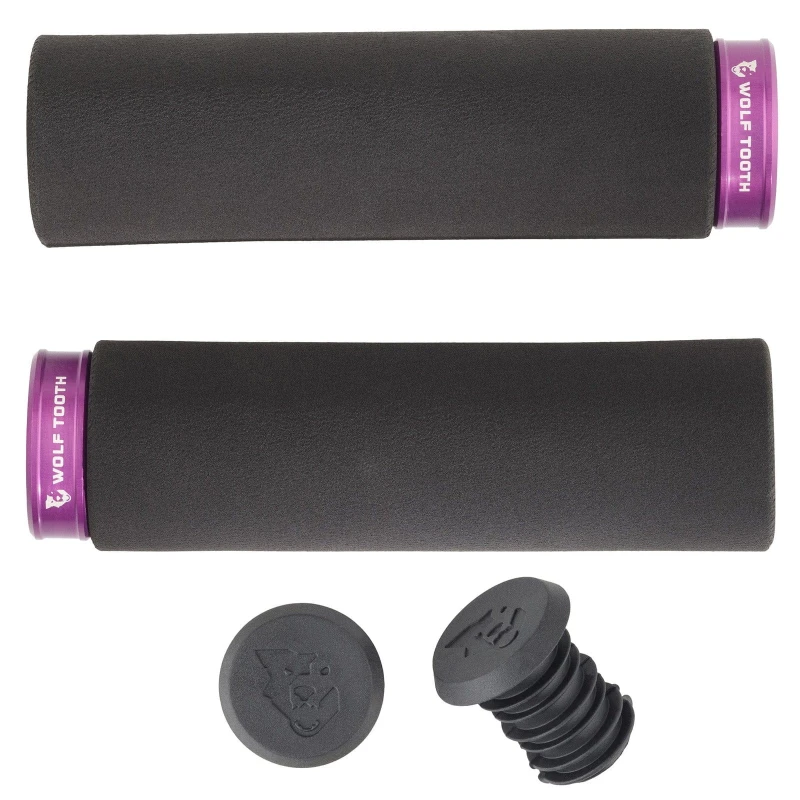 Chywty kierownicy Fat Paw Lock On Wolf Tooth FPLCK-BLK-PRP.jpg